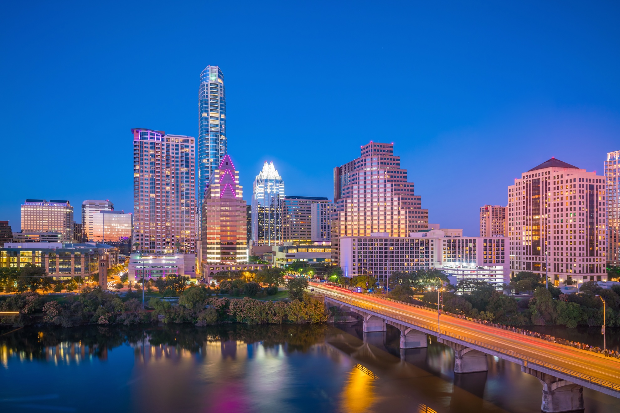 Downtown Austin, Texas skyline with modern architecture